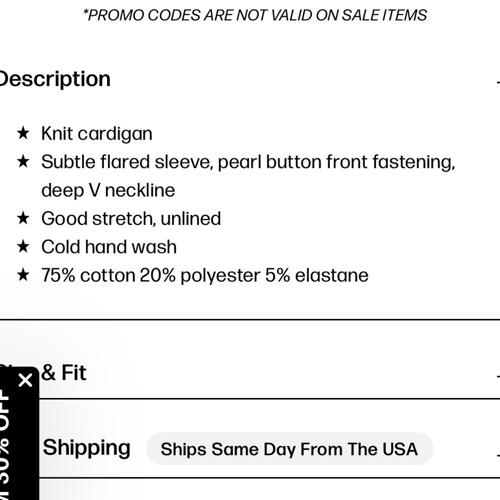 Princess Polly Black Button-Front Ribbed Cardigan - Picture 4 of 11